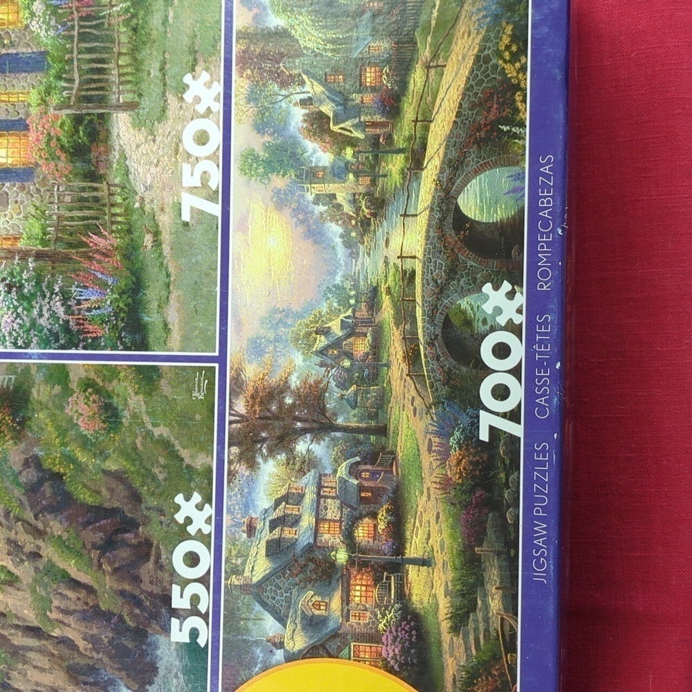 4 Bargain Jigsaw Puzzles Art By Thomas Kinkade and Alexander Chen - Picture 5 of 15